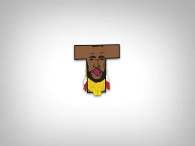 T art brown cartoon illustration letter t