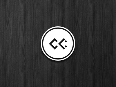 Untitled Concept black circle grain logo symbol white wood