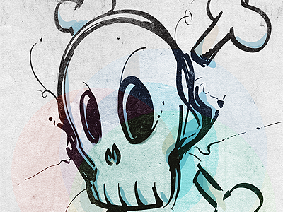Skull Sketch sketch texture vector
