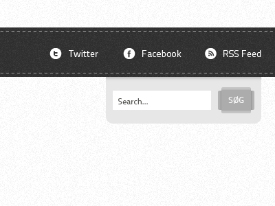 Blog header button clean form header icons noise search stitch texture typography web