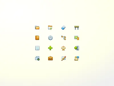 Tiny-n-Sexy 16x16 briefcase gear icon icons scales simple simple icons small icons