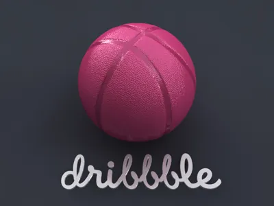 Dribbble 3d ball basketball dribbble pink realistic rendering
