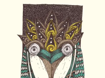 Sampati bountylist illustration indonesia sampati wayang