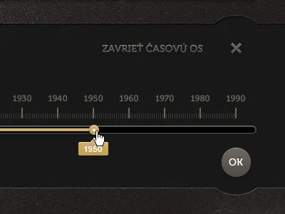 Timeline aged dark photo texture timeline ui website