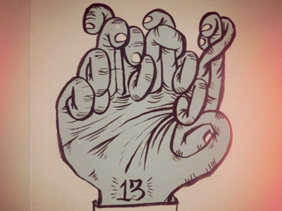 Cross your (13) fingers beeteeth dan christofferson friday the 13th illustration salt lake city
