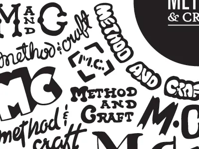 Method & Craft hand drawn lettering method and craft typography