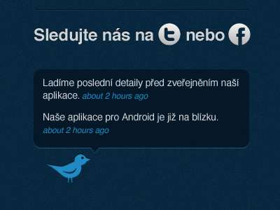 Web social networks widget blue design facebook noise pattern twitter widget