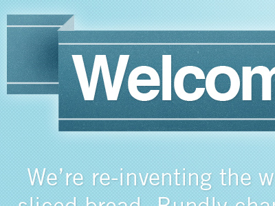 Welcome! blue bundly coming soon landing page