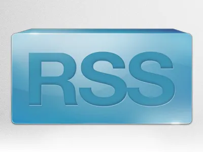 RSS blue icon rapidweaver rectangle rss