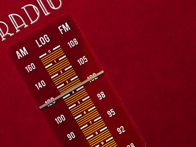 Radio Ui analog radio retro