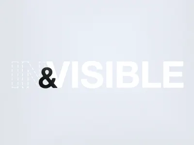 Visible & Invisible (Opt. 2) logo type