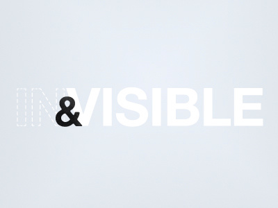 Visible & Invisible (Opt. 2) logo type