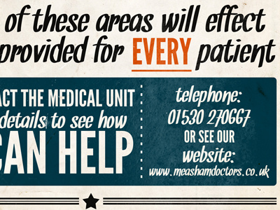 Medical Poster #1 grunge medical poster retro typography vintage