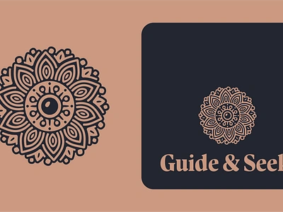 Logo for Guide & Seek branding logo mandala