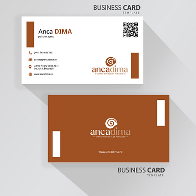 Anca Dima Business Card Template branding graphic design logo