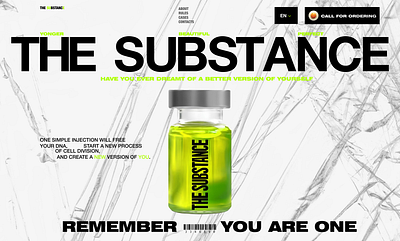 THE SUBSTANCE design development illustration landing page ui ux web web design