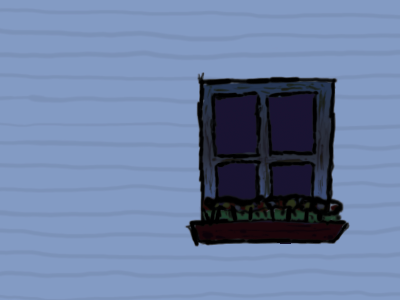 Porchlight Summer Tour Poster - Window Detail blue detail green hannah miller house porchlight summer tour poster purple window