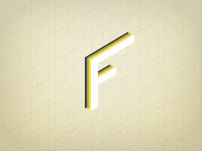 F for following letter type typography