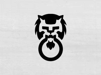 Knocker door head home knocker lion