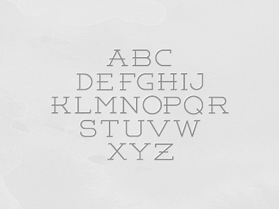 Weston WIP 2 alphabet font letters typography