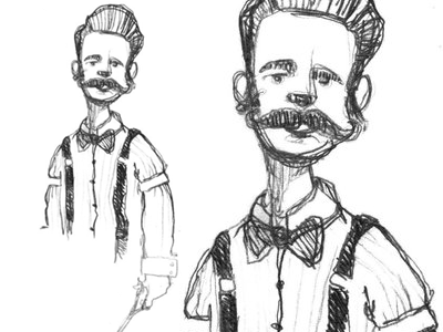 Sketch Barber barber doodle man mustache sketch