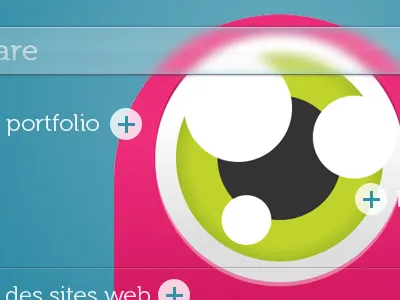 New portfolio is coming blob blur eye navigation portfolio