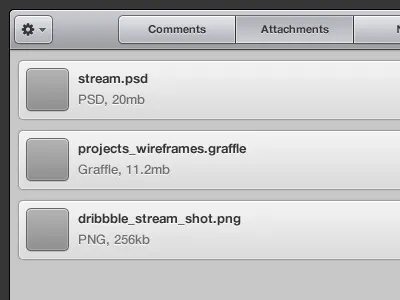 Rule.fm Lited - Stream Post Attachment View activity app download files stream tabs ui