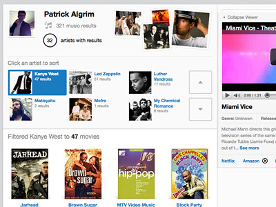 Music Context myzeus web application