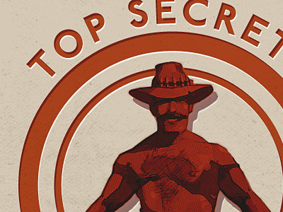 Saxton Hale - Top Secret Stamp hale man paper red saxton saxxy awards saxxys secret stamp texture tf2