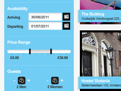 booking ui accomodation booking date hostel hotel price range