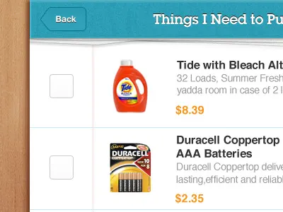automated shopping list 39argyle blue ecommerce ios ipad mobile notepad soap