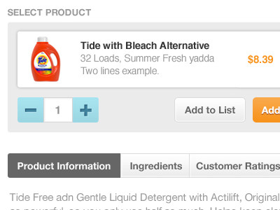 selecting product and quantity 39argyle ecommerce ios ipad mobile soap