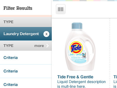 refining product results 39argyle ecommerce ios ipad mobile refine soap
