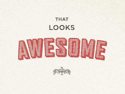 that looks awesome agency awesome gotham typography