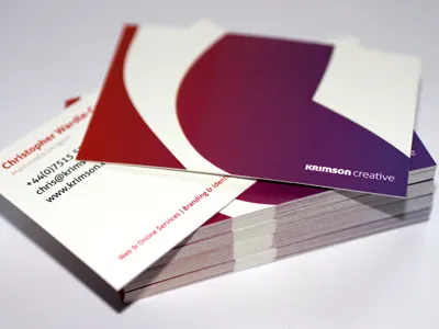 Business Cards business cards krimson red