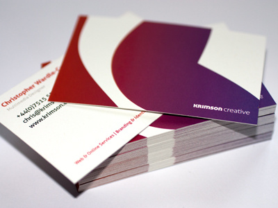 Business Cards business cards krimson red