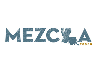 Mezcla Foods WIP cajun cooking cuisine food latin logo mix texture