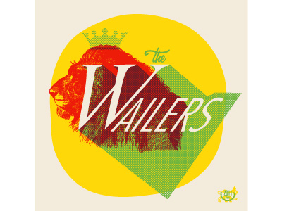 The Wailers rasta reggae screenprint tour poster