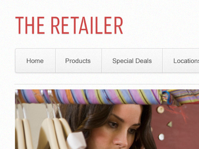 Retail Template navigation retail template