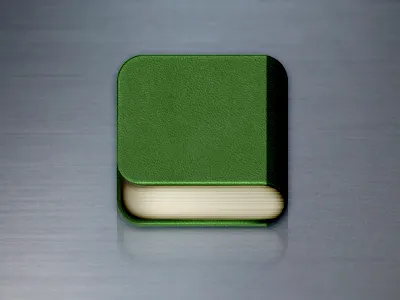 Another Book App Icon app book green icon leather
