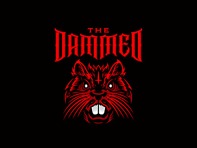 The Dammed beaver branding design devil graphic design illustration illustrator logo vector
