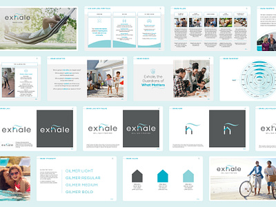 Exhale Brand Guidelines brand guidelines branding color palette exhale home house logo style guide