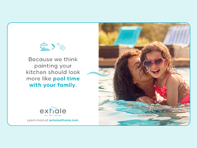 Exhale Ad ad brand contractor exhale pool relax