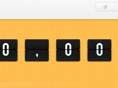ClassMate App - Funding page button classmate app counter funding grey yellow