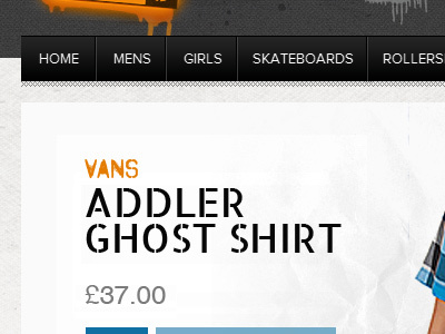 Kateskates black clean orange texture ui