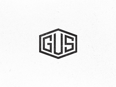 GUS 3 black character icon logo texture type white