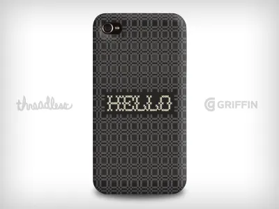 A Thread-ed Hello griffin iphone iphone case threadless typography