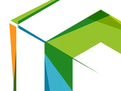 Cousin brand closeup brand colour geometric hexagon