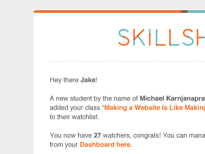 Email email orange teal template