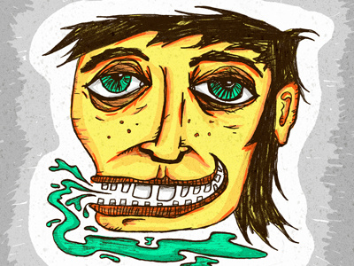 Spit Talker dude illustration pencil rad sketch spit